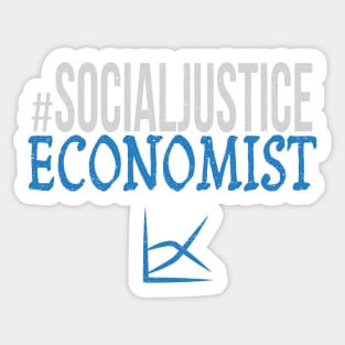 #SocialJustice Economist - Hashtag for the Resistance Sticker